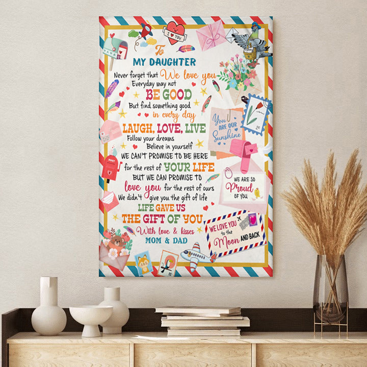 Gift For Daughter, Gift From Mommy And Daddy- Poster Gift