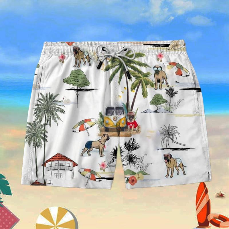 English Mastiff Dog Beach Shorts