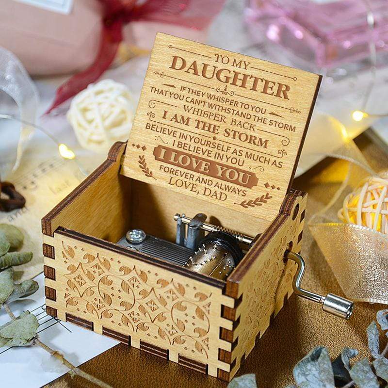 Dad to Daughter  - BELIEVE IN YOURSELF - Engraved Music Box