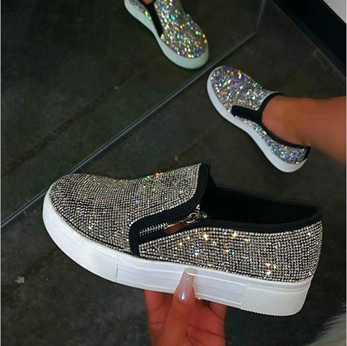 Shining Rhinestone  Flats