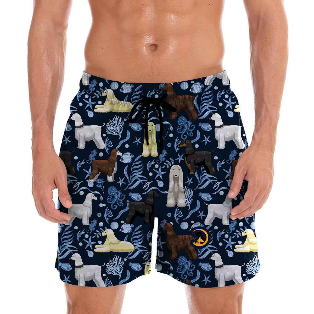 Afghan Hound - Hawaiian Shorts