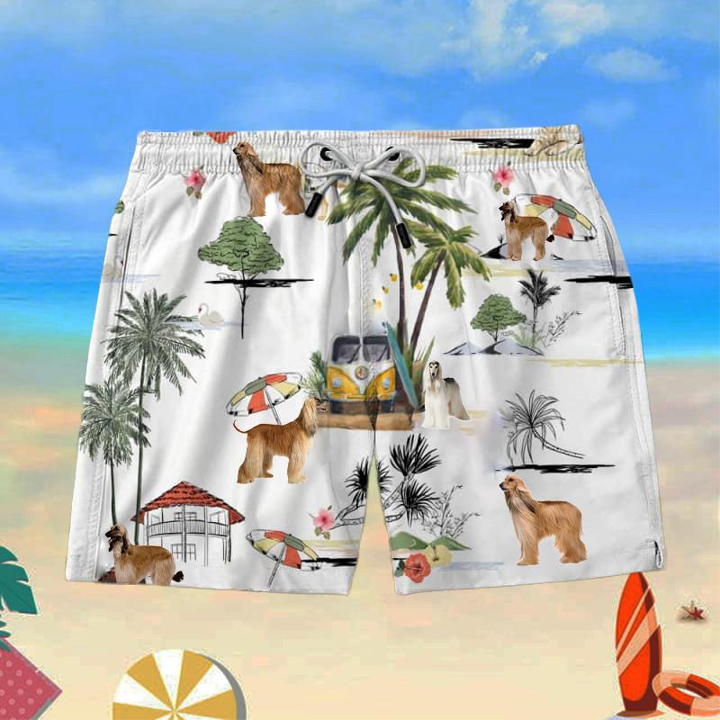 Afghan Hound Beach Shorts