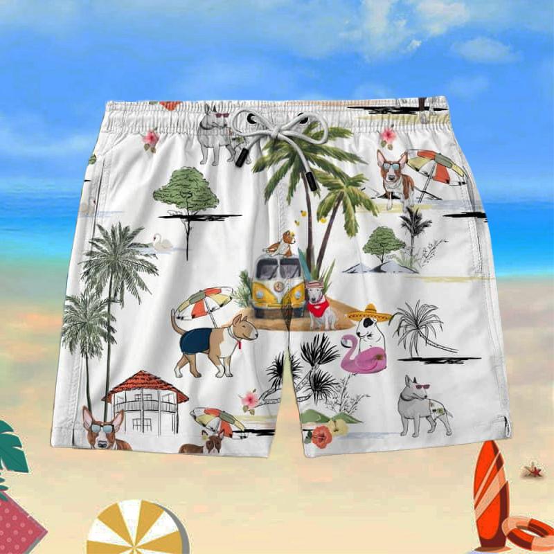 English Bull Terrier Beach Shorts