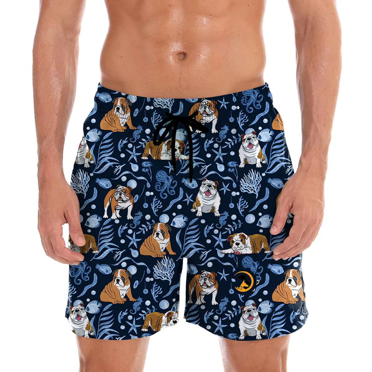 English Bulldog - Hawaiian Shorts