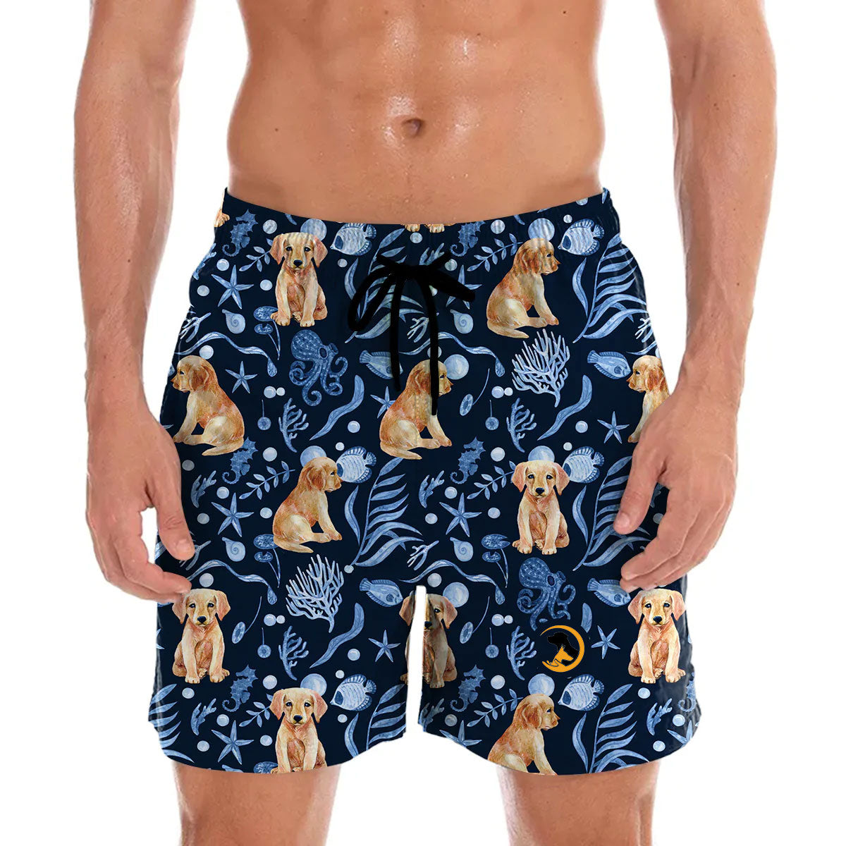 Golden Retriever - Hawaiian Shorts