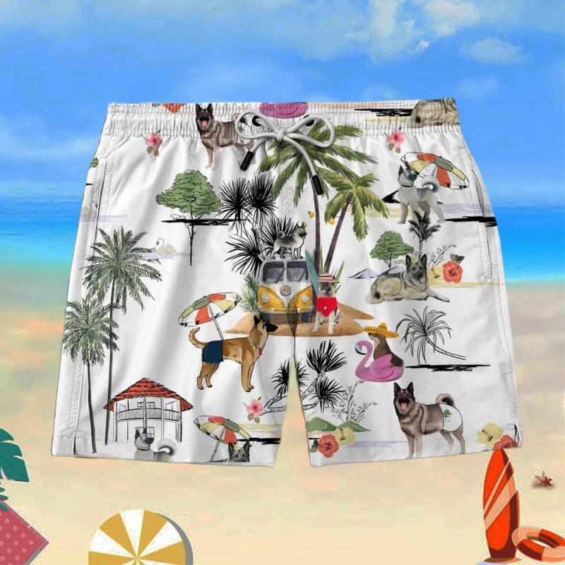 NORWEGIAN ELKHOUND Beach Shorts