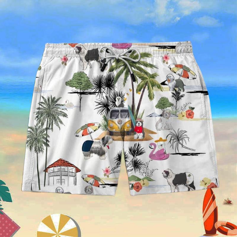 OLD ENG SHEEPDOG Beach Shorts