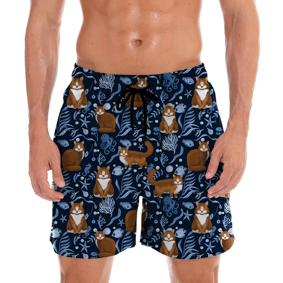 Siberian Cat - Hawaiian Shorts