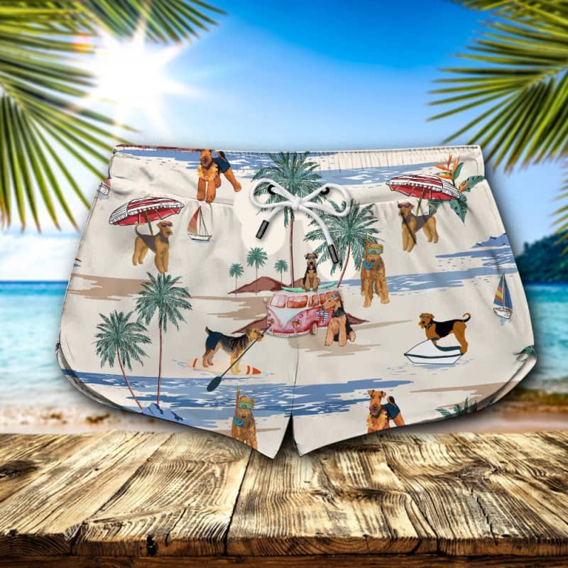 Airedale Terrier Summer Beach Shorts 2