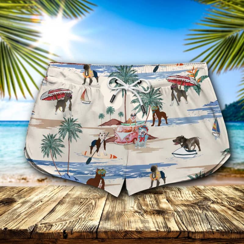 American Pit Bull Terrier Summer Beach Shorts 2