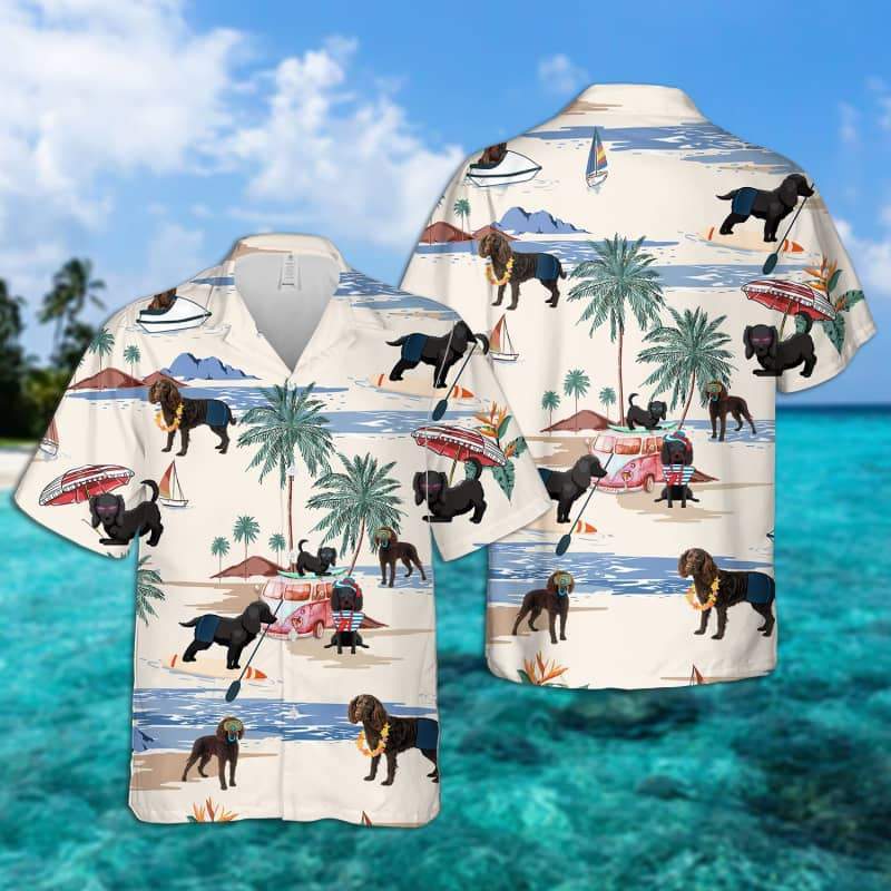 American Water Spaniel Summer Beach Hawaiian Shirt