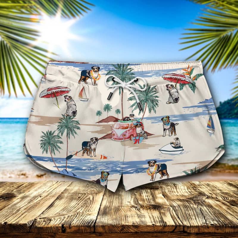 Australian Shepherd Summer Beach Shorts 2