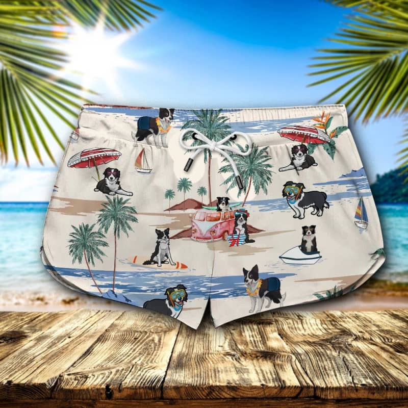 Border Collie Summer Beach Shorts 2