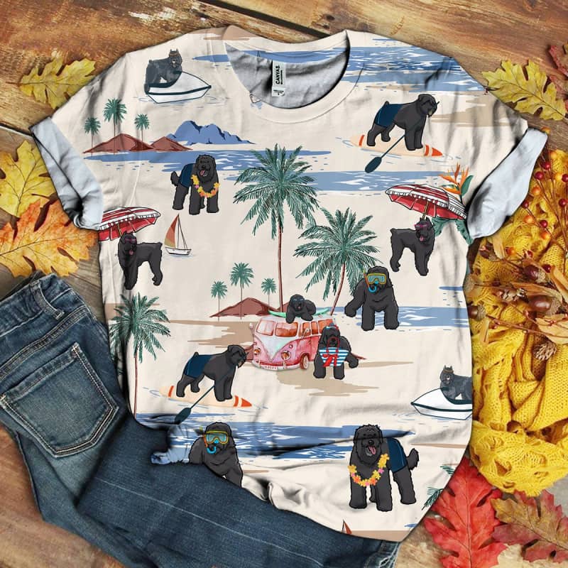 Bouvier Des Flandres Beach 3D Shirt