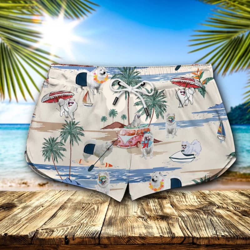 Canadian Eskimo Dog Summer Beach Shorts 2