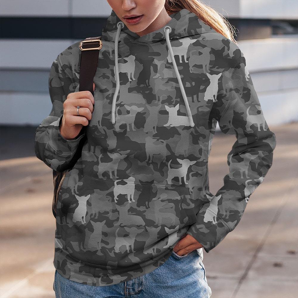 Chihuahua Dog Cam Black Unisex Hoodie