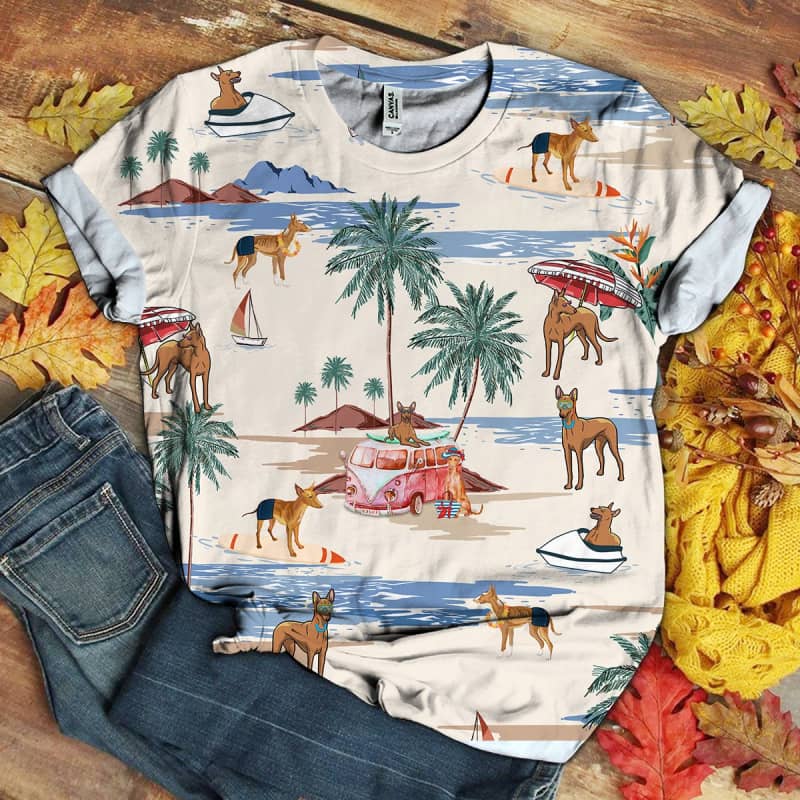 Cirneco Dell'etna Beach 3D Shirt