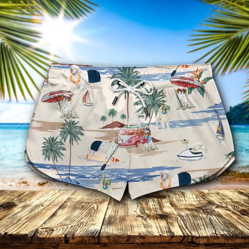 Clumber Spaniel Summer Beach Shorts 2