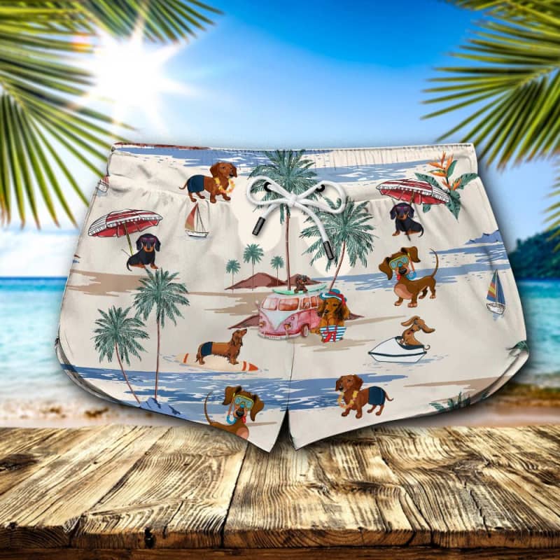 Dachshund Summer Beach Shorts 2