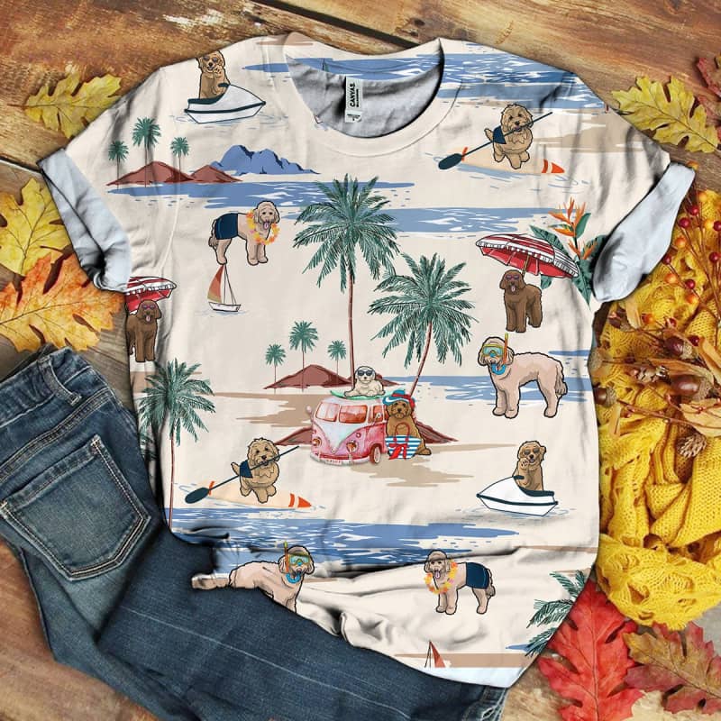 Doodle Summer Beach 3D Shirt