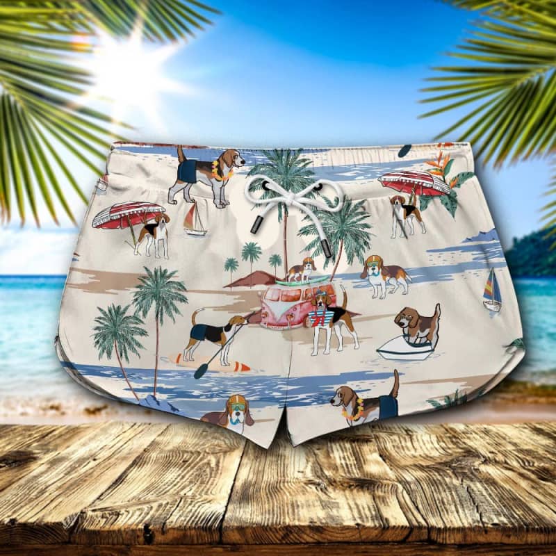 English Foxhound Summer Beach Shorts 2