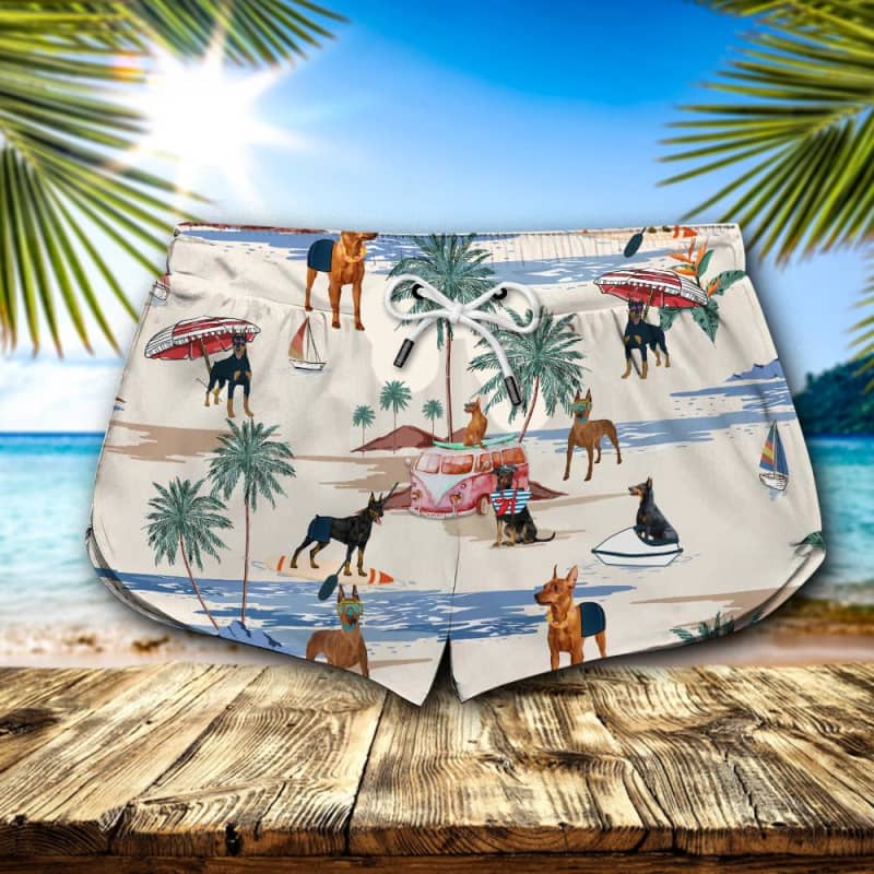 German Pinscher Summer Beach Shorts 2