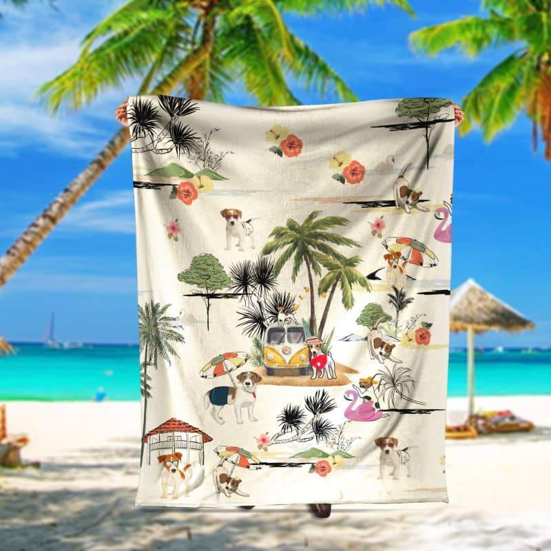 JACK RUSSELL TERRIER Summer Beach Blanket - FA