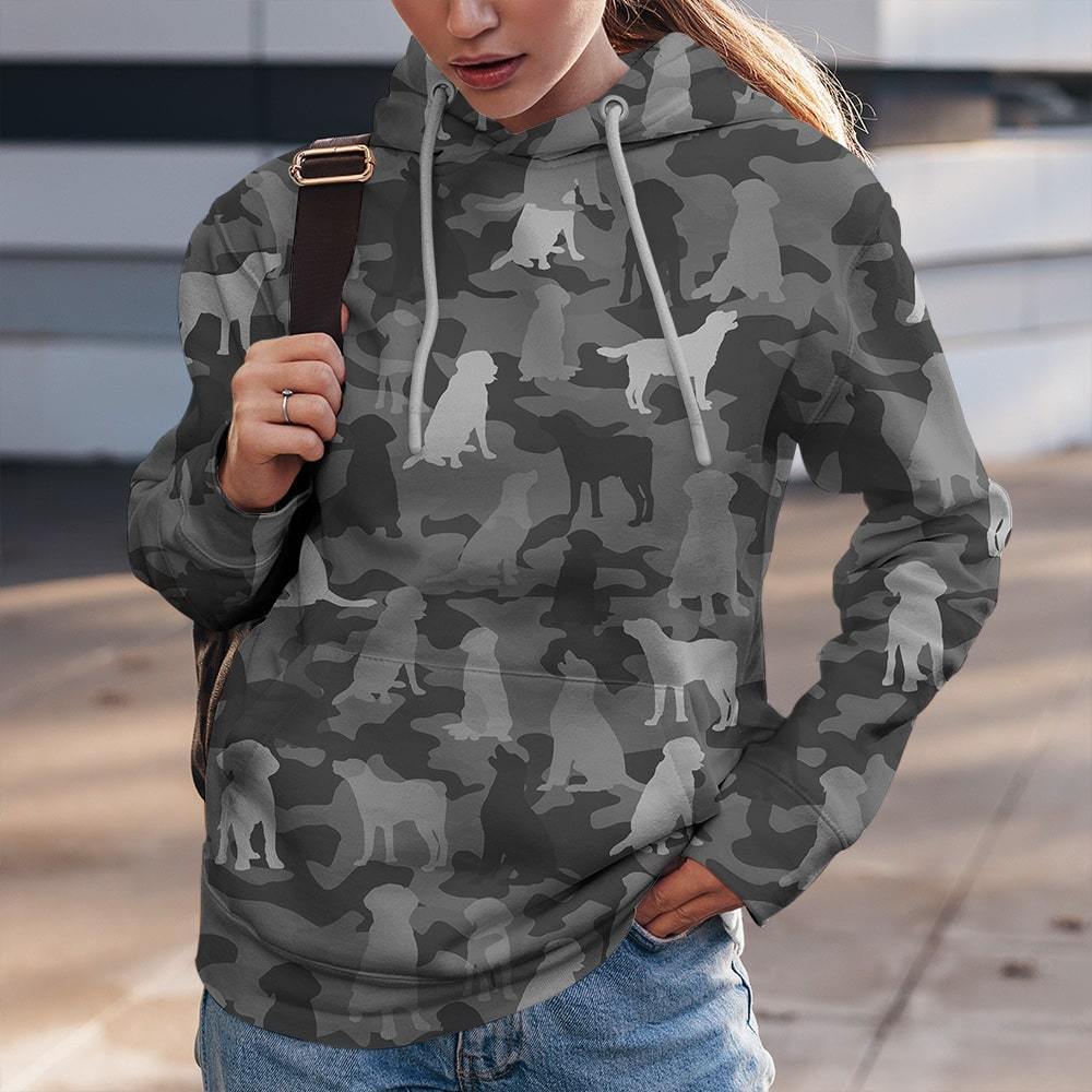 Labrador Retriever Dog Cam Black Unisex Hoodie