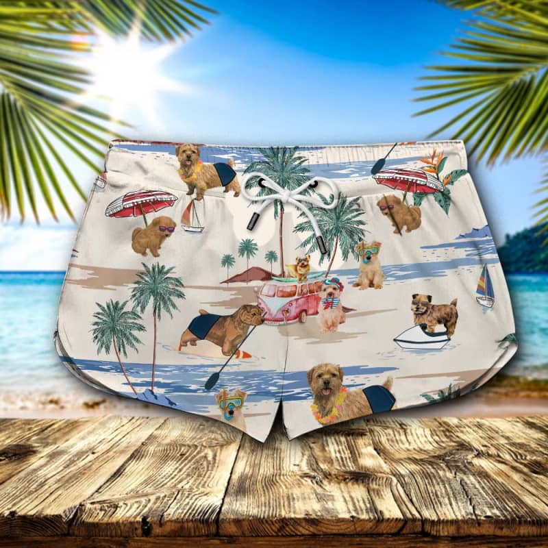 Norfolk Terrier Summer Beach Shorts 2