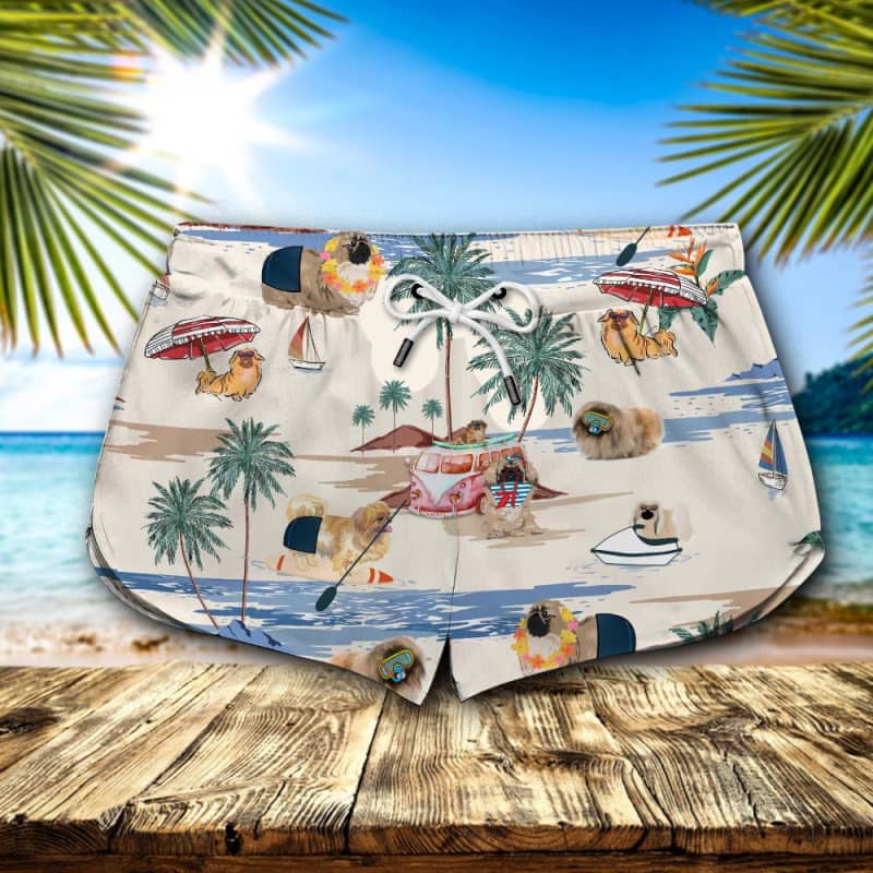 Pekingese Summer Beach Shorts 2