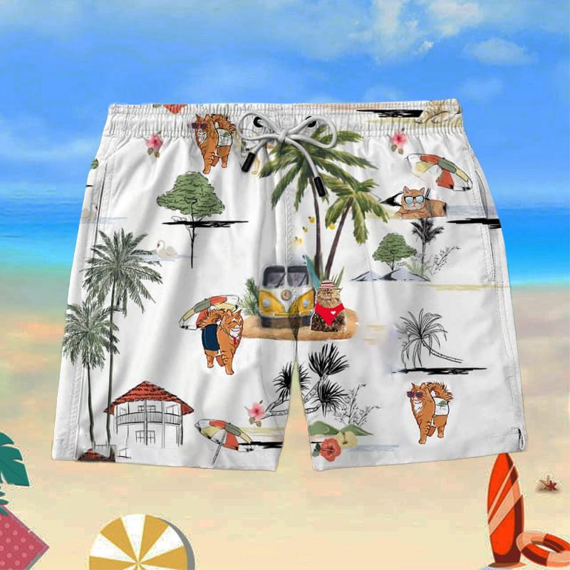 Persian Cat Beach Shorts