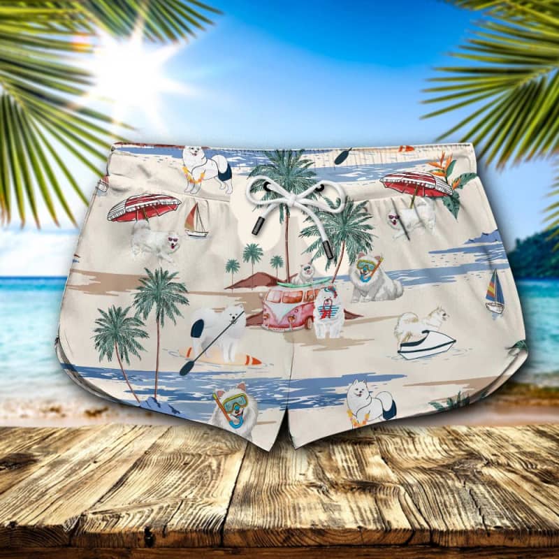 Samoyed Summer Beach Shorts 2