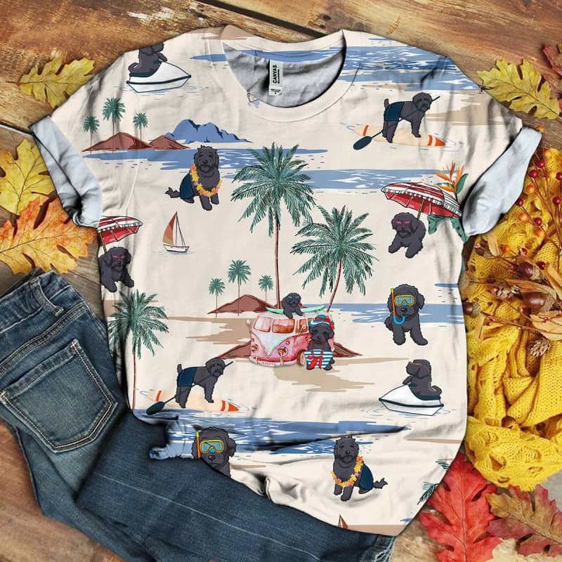 Schnoodle Beach 3D Shirt