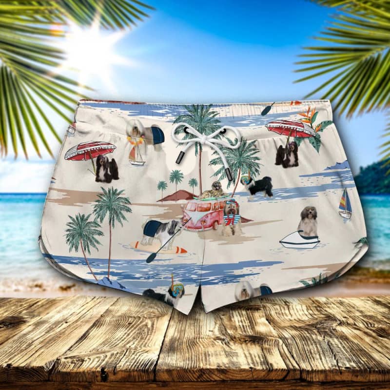 Tibetan Terrier Summer Beach Shorts 2